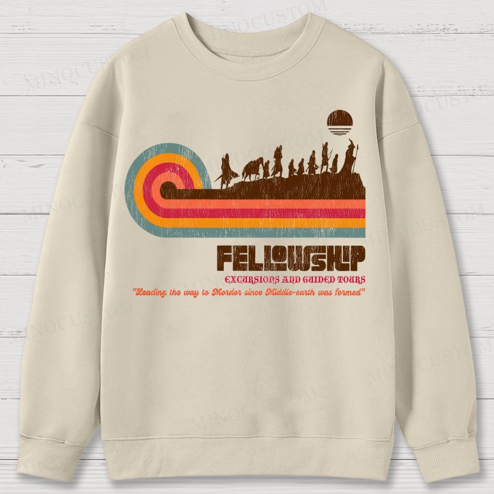 Fellowship of the Ring Retro Tour Cotton Sweatshirts 