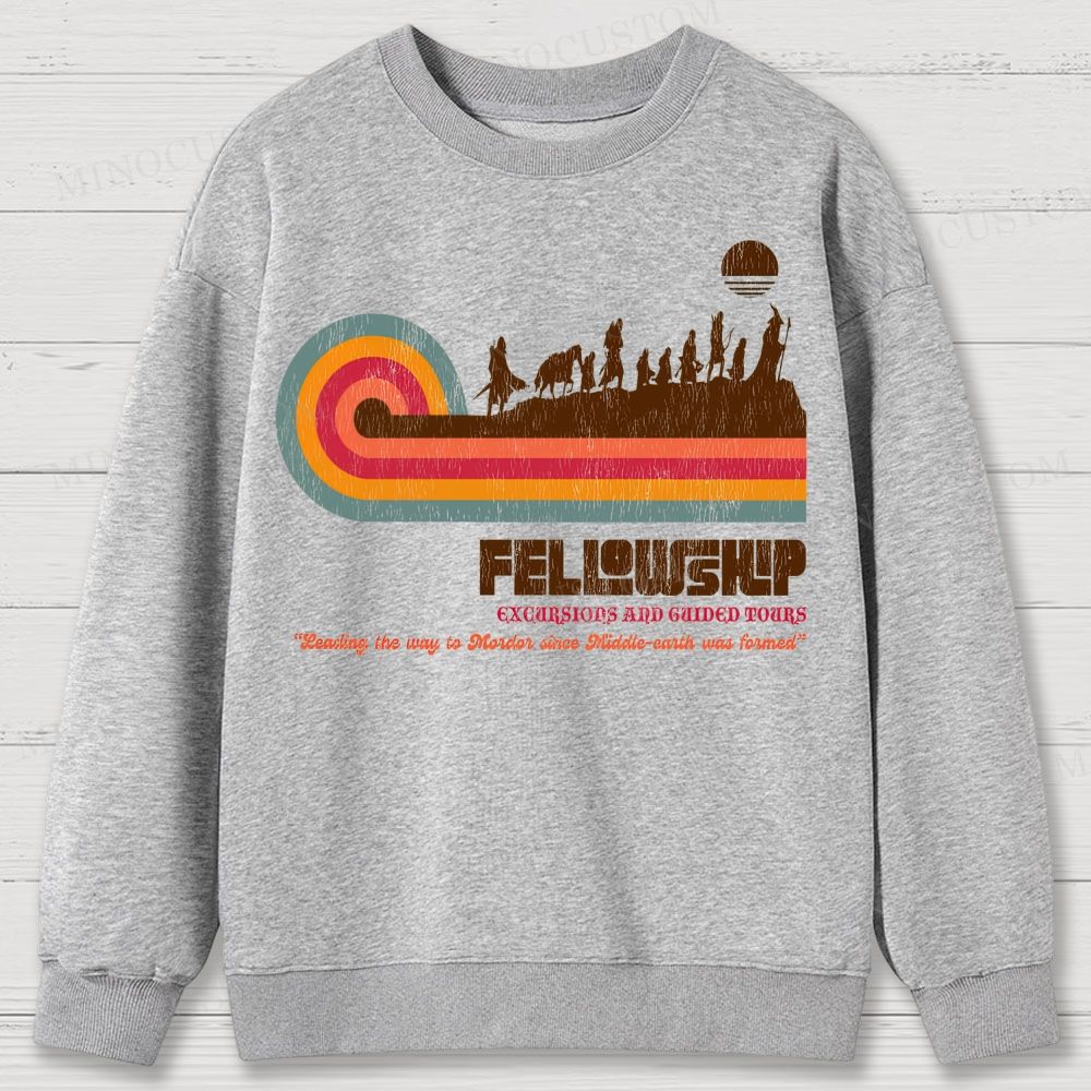 Fellowship of the Ring Retro Tour Cotton Sweatshirts 