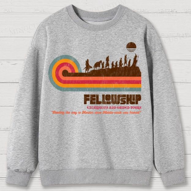 Fellowship of the Ring Retro Tour Cotton Sweatshirts 