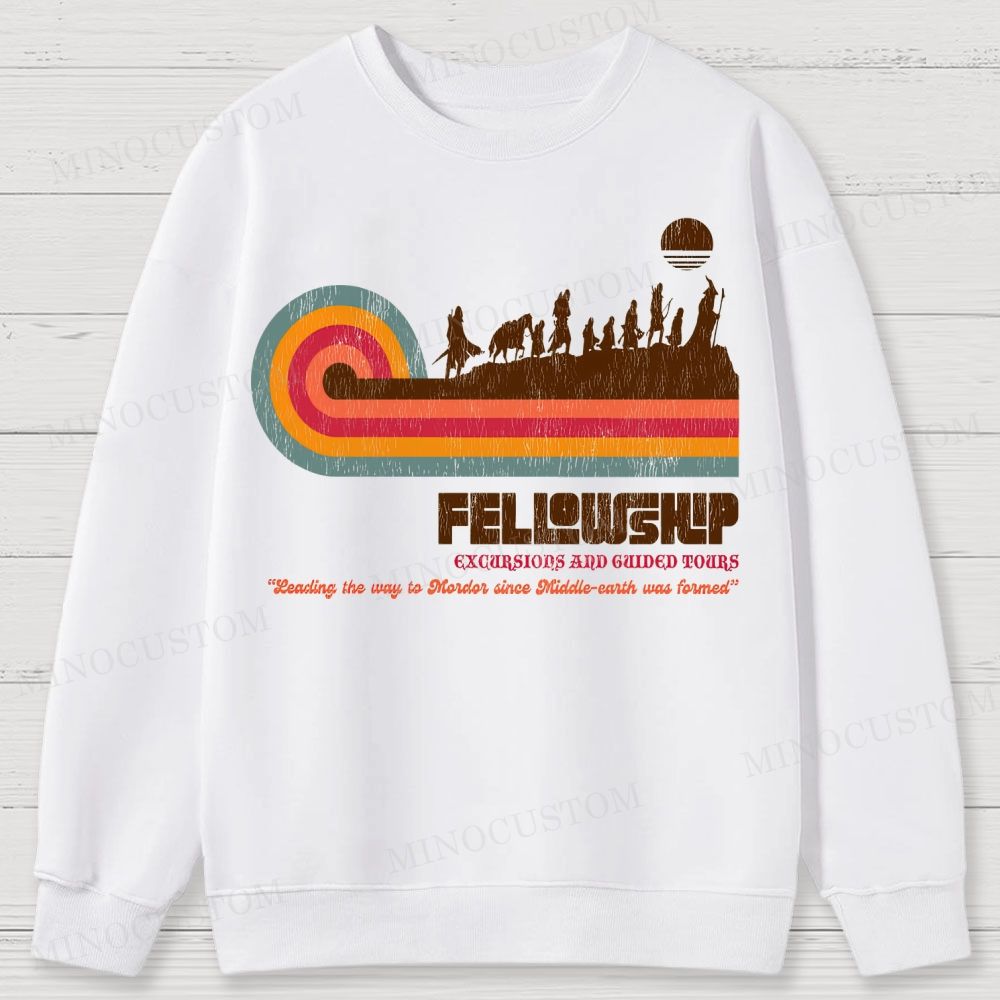 Fellowship of the Ring Retro Tour Cotton Sweatshirts 
