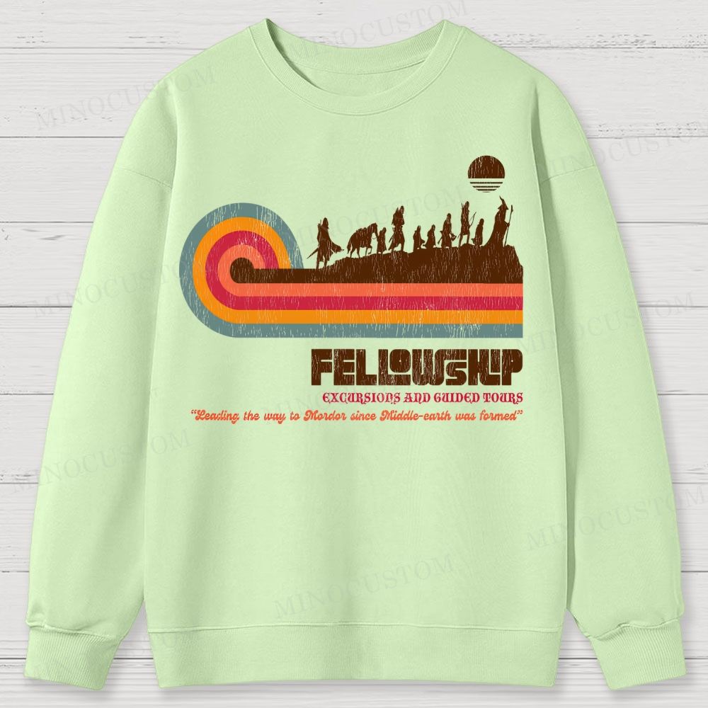Fellowship of the Ring Retro Tour Cotton Sweatshirts 