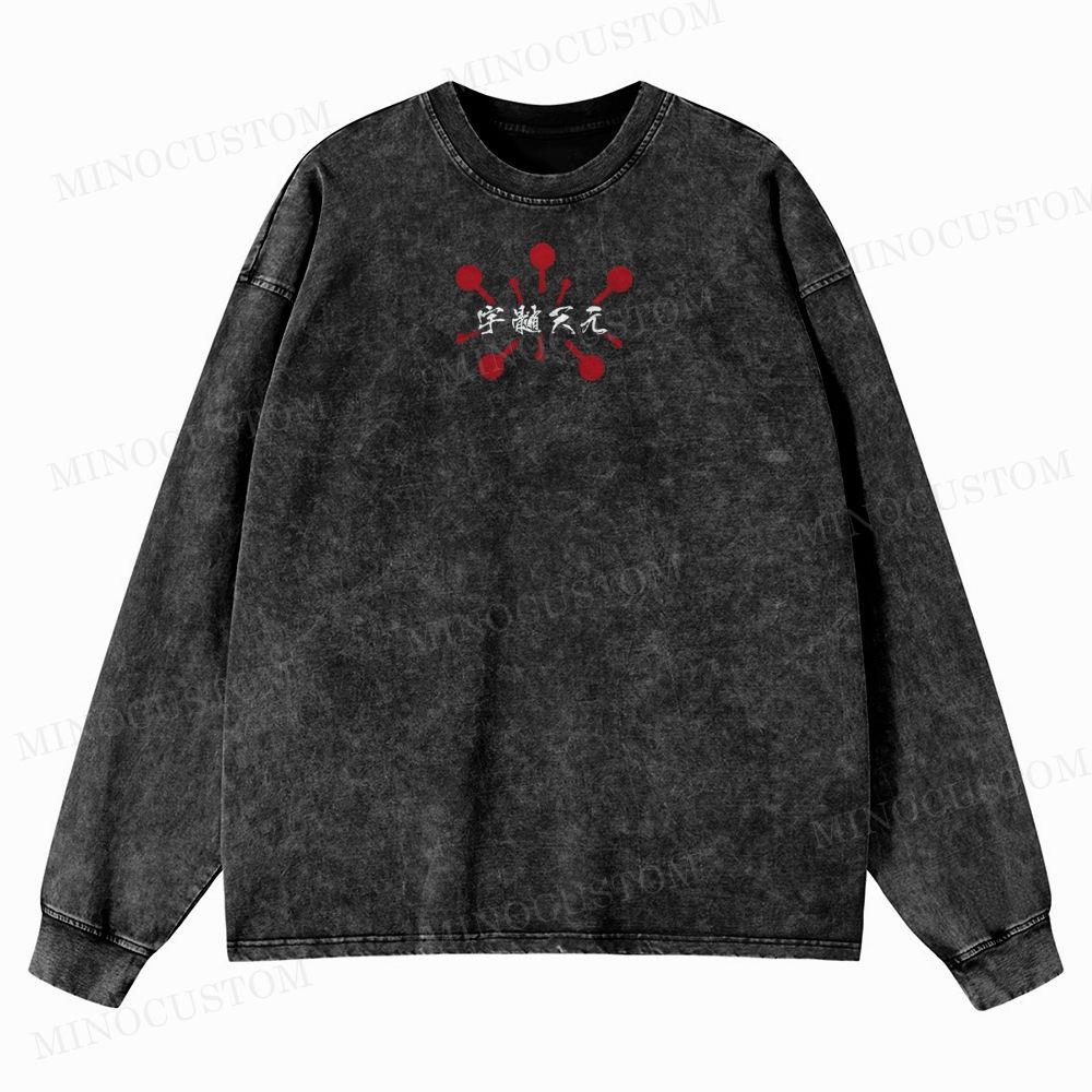 Demon Slayer: Kimetsu no Yaiba  Washed Long-Sleeved T-Shirt 