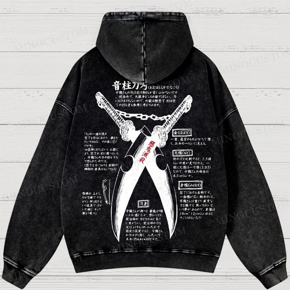 Demon Slayer: Kimetsu no Yaiba Washed Hoodies