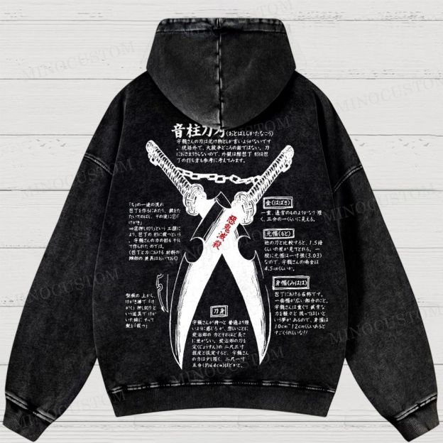 Demon Slayer: Kimetsu no Yaiba Washed Hoodies 