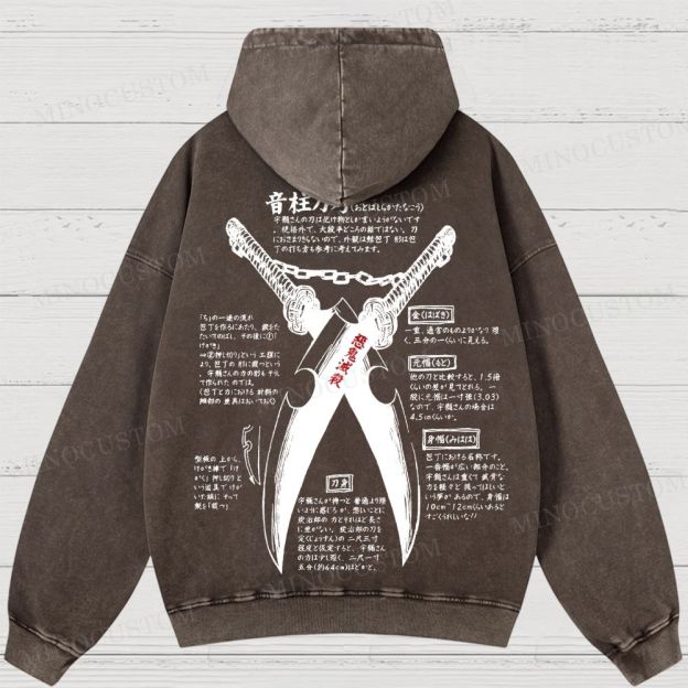 Demon Slayer: Kimetsu no Yaiba Washed Hoodies 