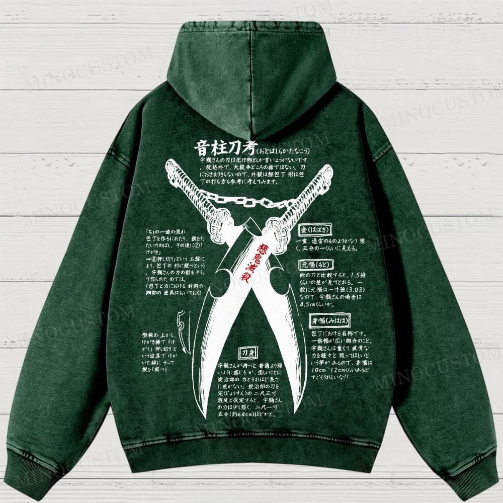 Demon Slayer: Kimetsu no Yaiba Washed Hoodies 