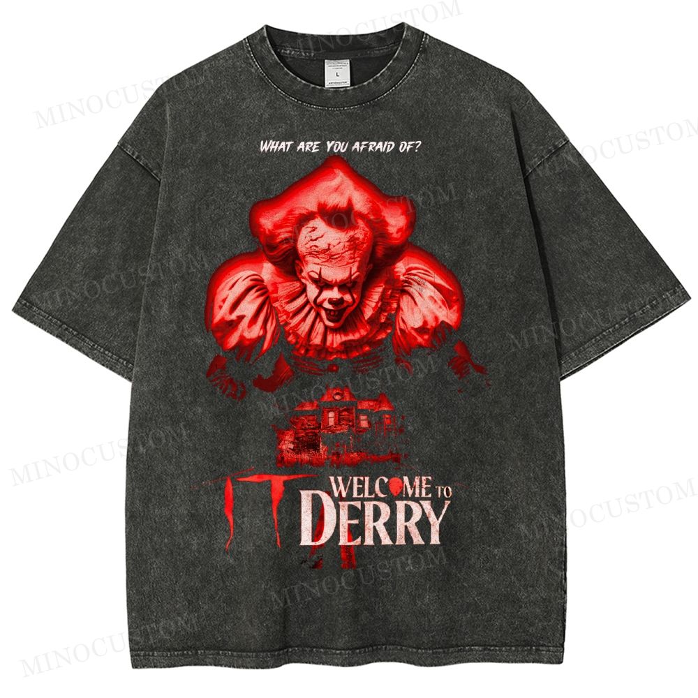 Pennywise's Haunted House (It) Washed T-Shirt 