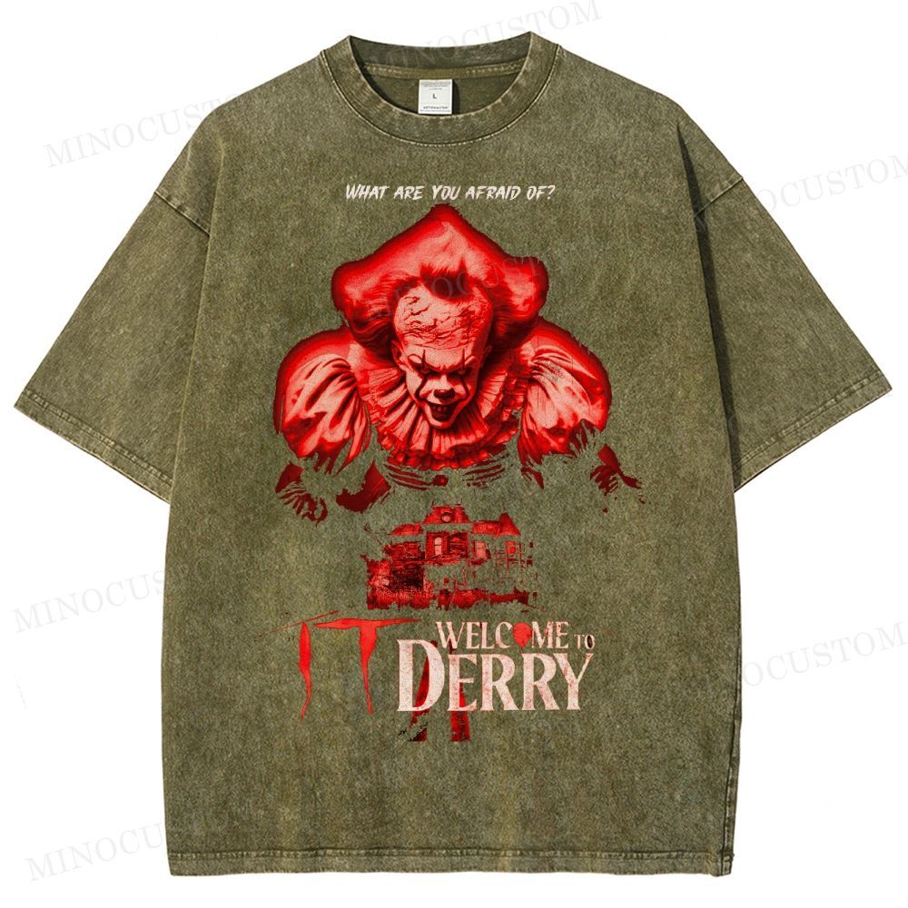 Pennywise's Haunted House (It) Washed T-Shirt 