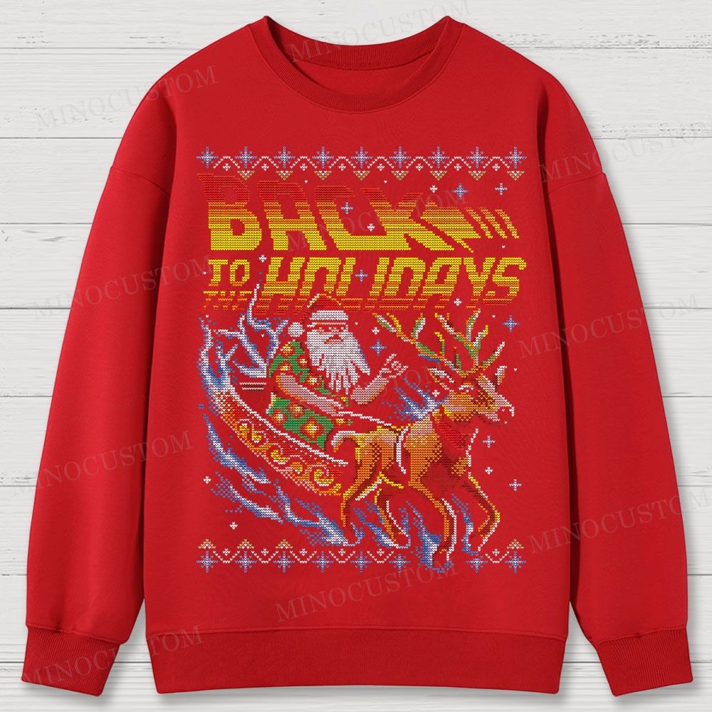 Back To The Holidays Cotton Sweatshirts 