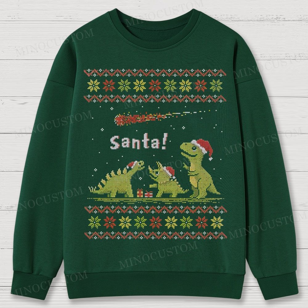 Santa! Cotton Sweatshirts 