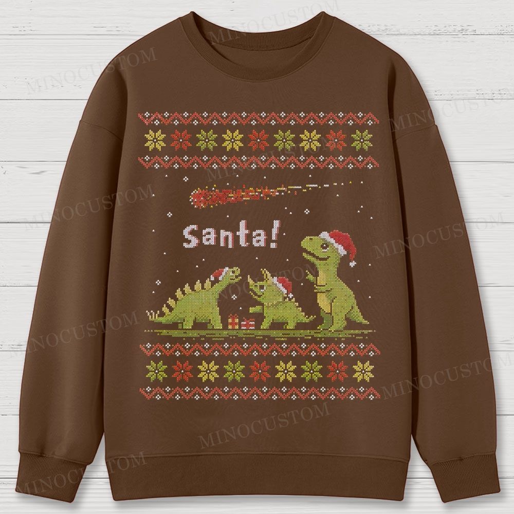 Santa! Cotton Sweatshirts 