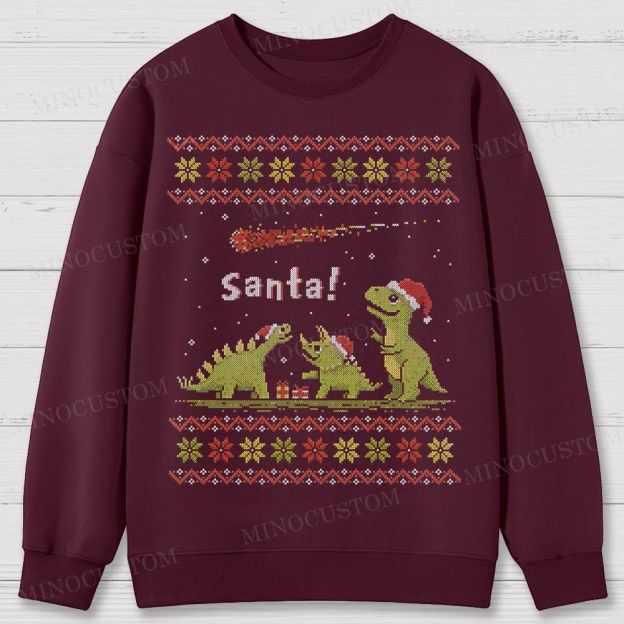 Santa! Cotton Sweatshirts 