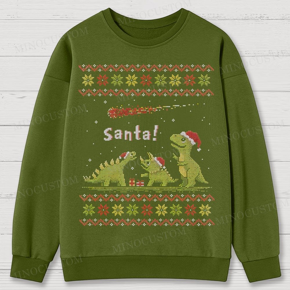 Santa! Cotton Sweatshirts 