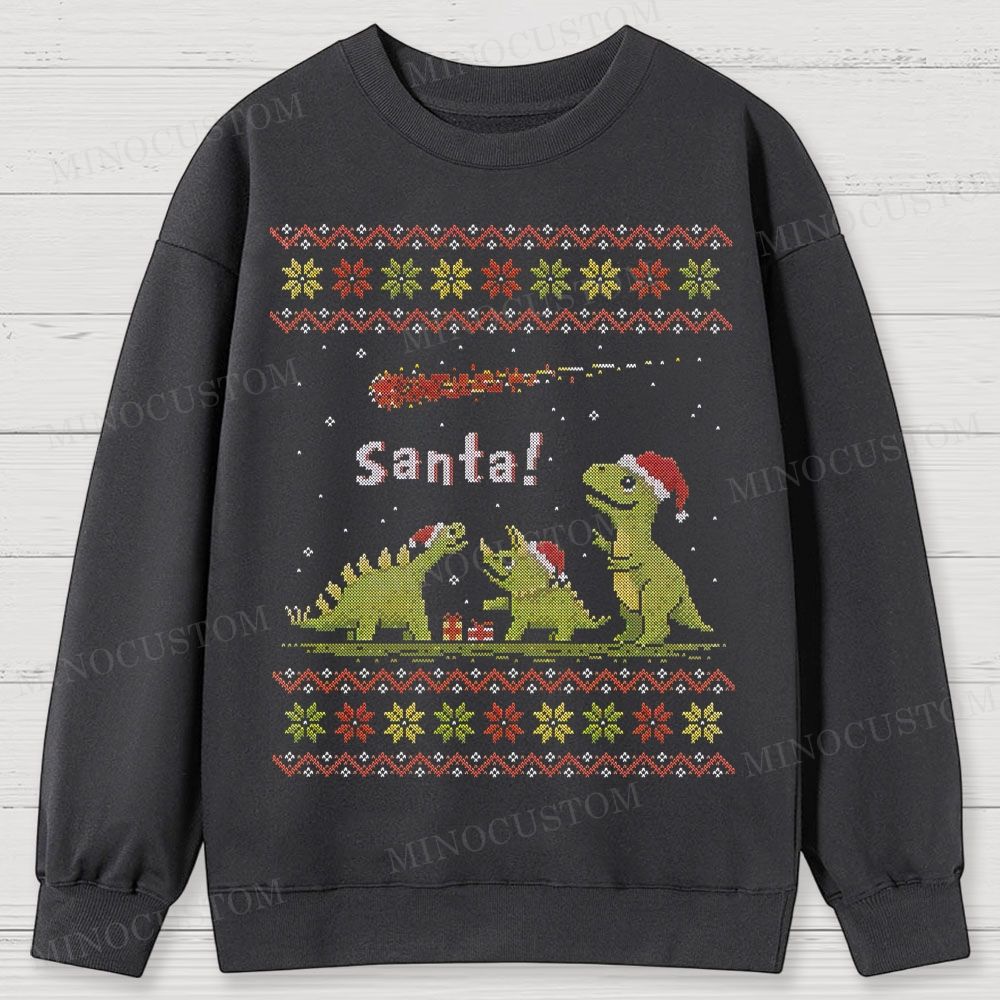 Santa! Cotton Sweatshirts 