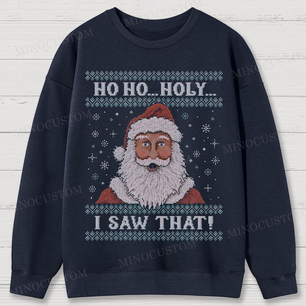 Santa Is Watching Cotton Sweatshirts 