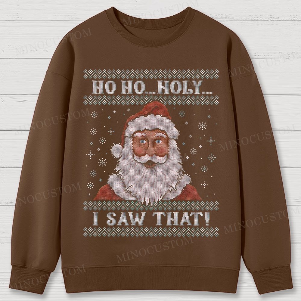 Santa Is Watching Cotton Sweatshirts 