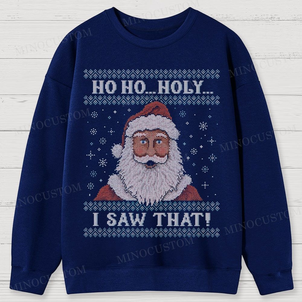 Santa Is Watching Cotton Sweatshirts 