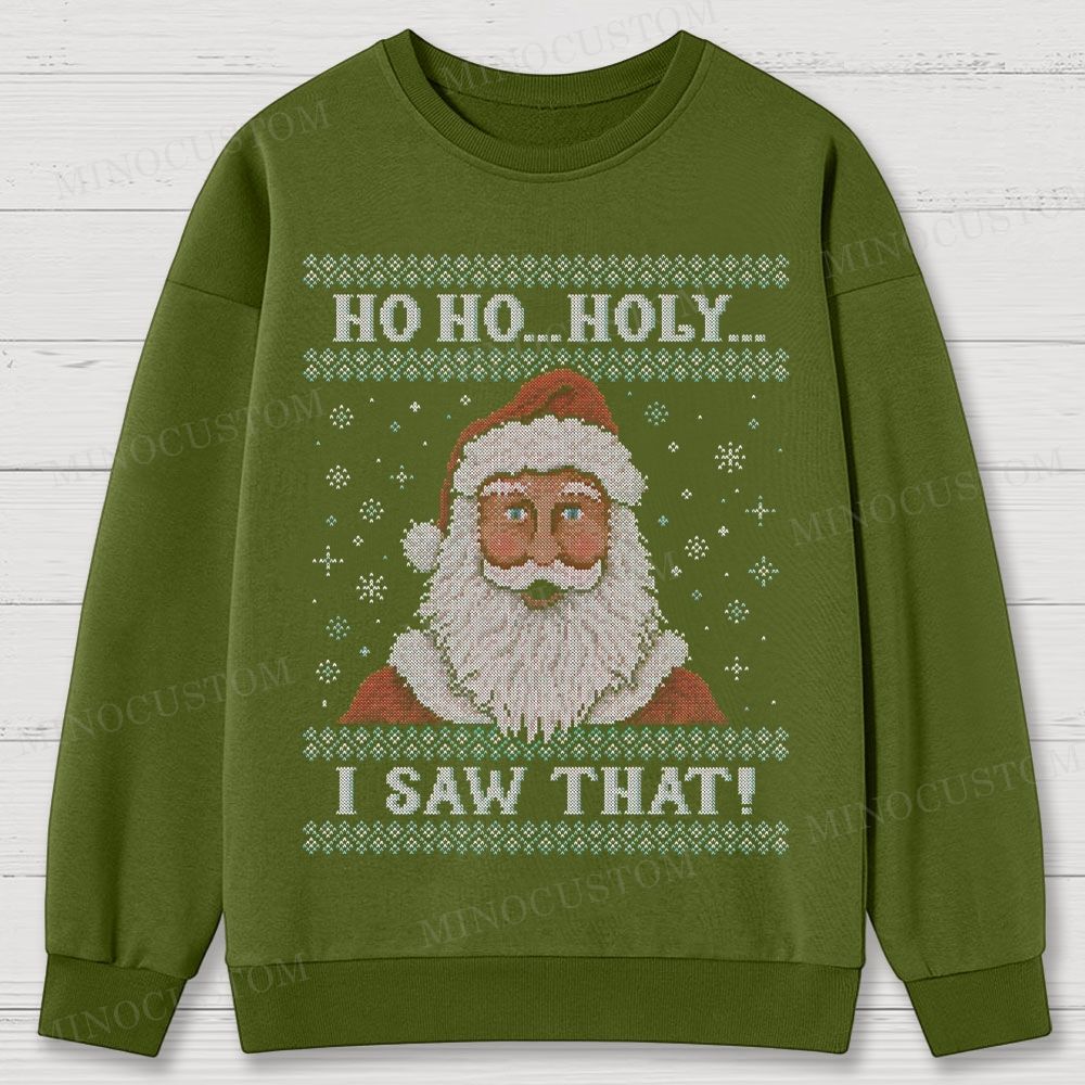 Santa Is Watching Cotton Sweatshirts 