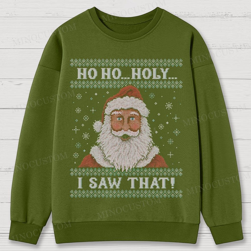 Santa Is Watching Cotton Sweatshirts 