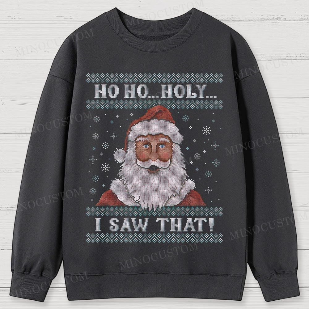 Santa Is Watching Cotton Sweatshirts 