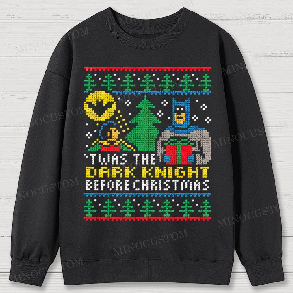 Dark Knight Before Christmas Cotton Sweatshirts 