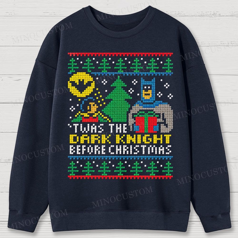 Dark Knight Before Christmas Cotton Sweatshirts 