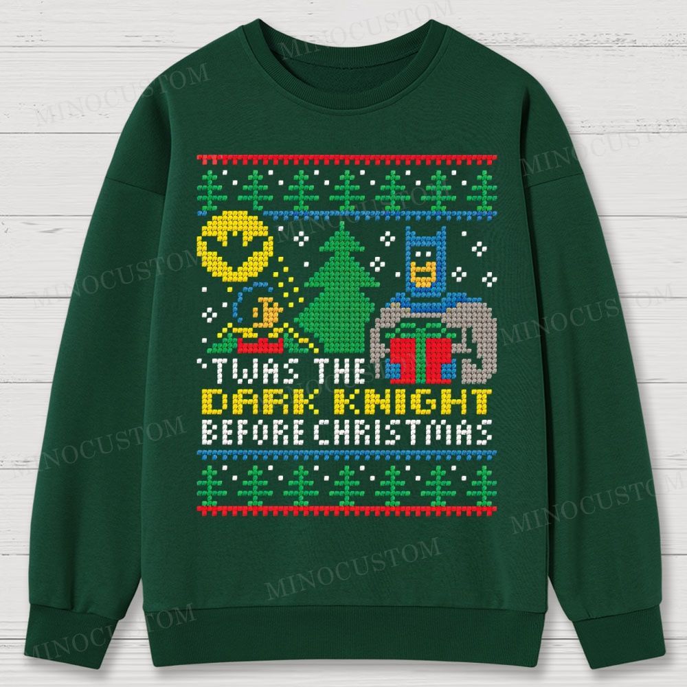 Dark Knight Before Christmas Cotton Sweatshirts 