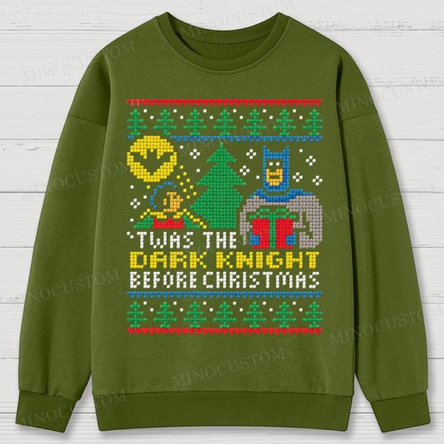 Dark Knight Before Christmas Cotton Sweatshirts 