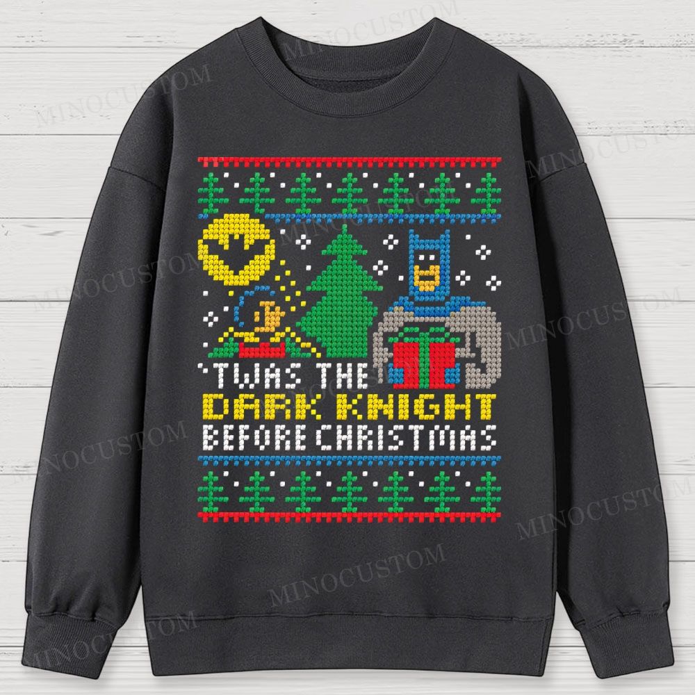 Dark Knight Before Christmas Cotton Sweatshirts 