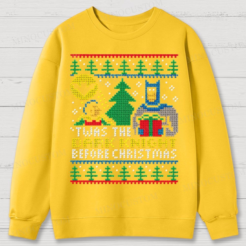 Dark Knight Before Christmas Cotton Sweatshirts 