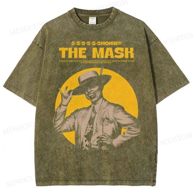 The Mask Comedy Fantasy Retro Poster Graphic Washed T-Shirt 