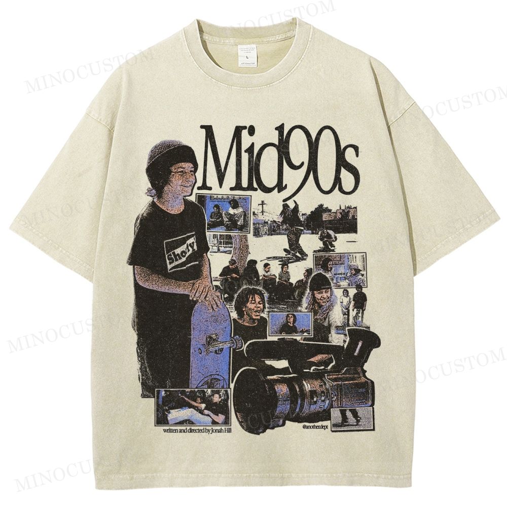 Mid90s Coming-of-Age Drama Retro Collage Graphic Washed T-Shirt 