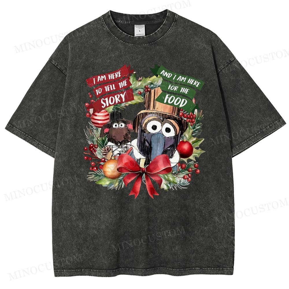 The Muppet Christmas Carol Holiday Musical Retro Graphic Washed T-Shirt