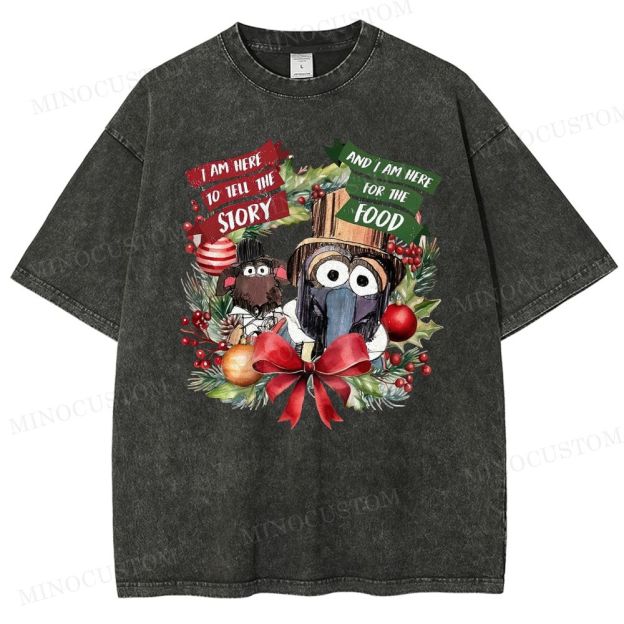 The Muppet Christmas Carol Holiday Musical Retro Graphic Washed T-Shirt
