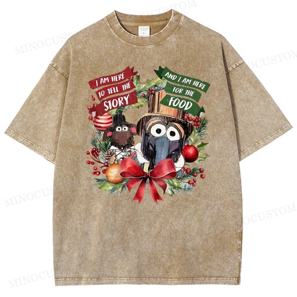 The Muppet Christmas Carol Holiday Musical Retro Graphic Washed T-Shirt