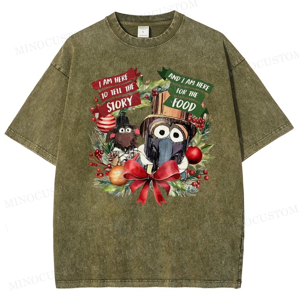 The Muppet Christmas Carol Holiday Musical Retro Graphic Washed T-Shirt