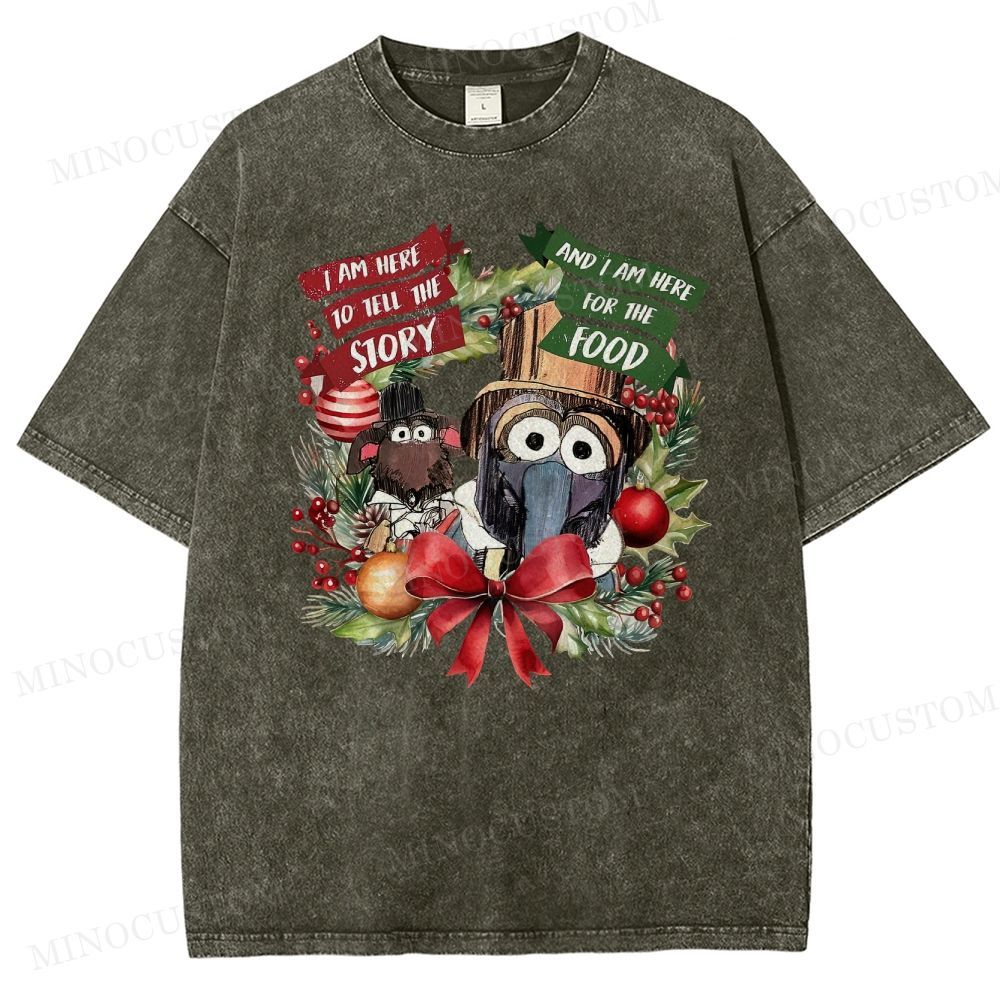 The Muppet Christmas Carol Holiday Musical Retro Graphic Washed T-Shirt