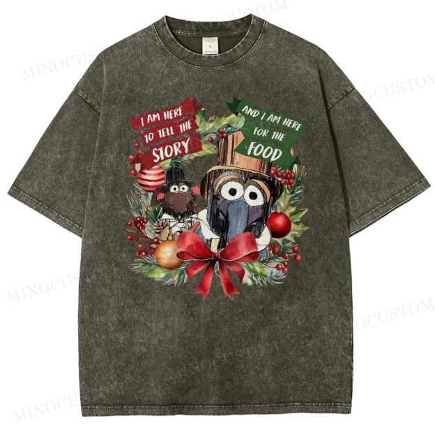 The Muppet Christmas Carol Holiday Musical Retro Graphic Washed T-Shirt