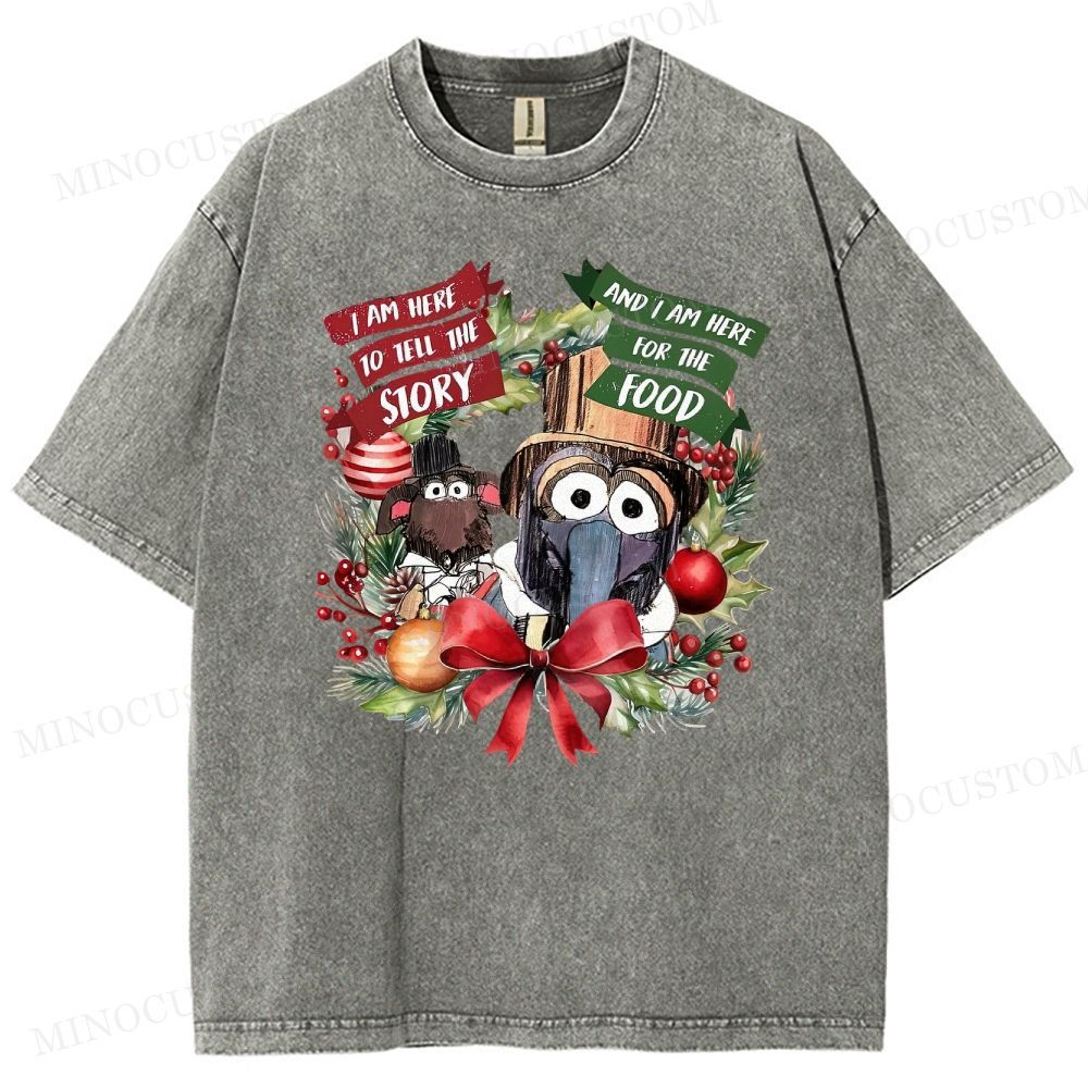 The Muppet Christmas Carol Holiday Musical Retro Graphic Washed T-Shirt
