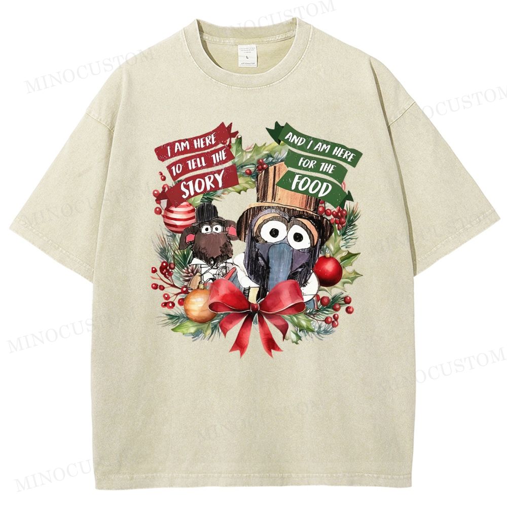 The Muppet Christmas Carol Holiday Musical Retro Graphic Washed T-Shirt