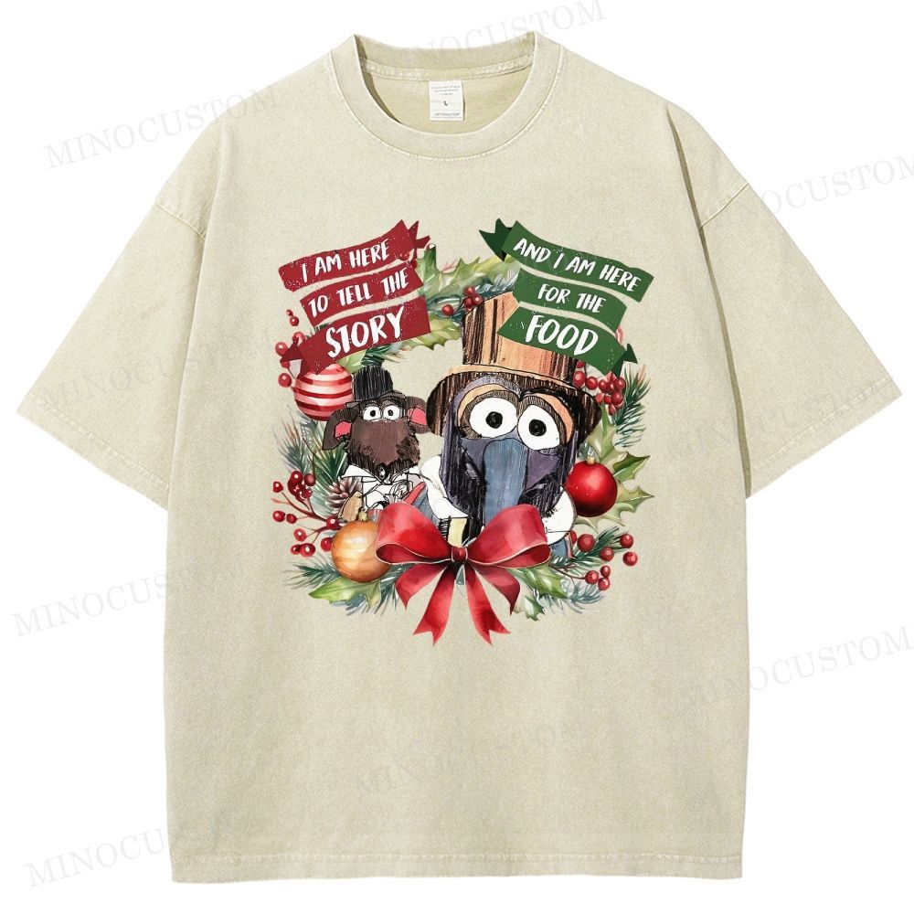 The Muppet Christmas Carol Holiday Musical Retro Graphic Washed T-Shirt