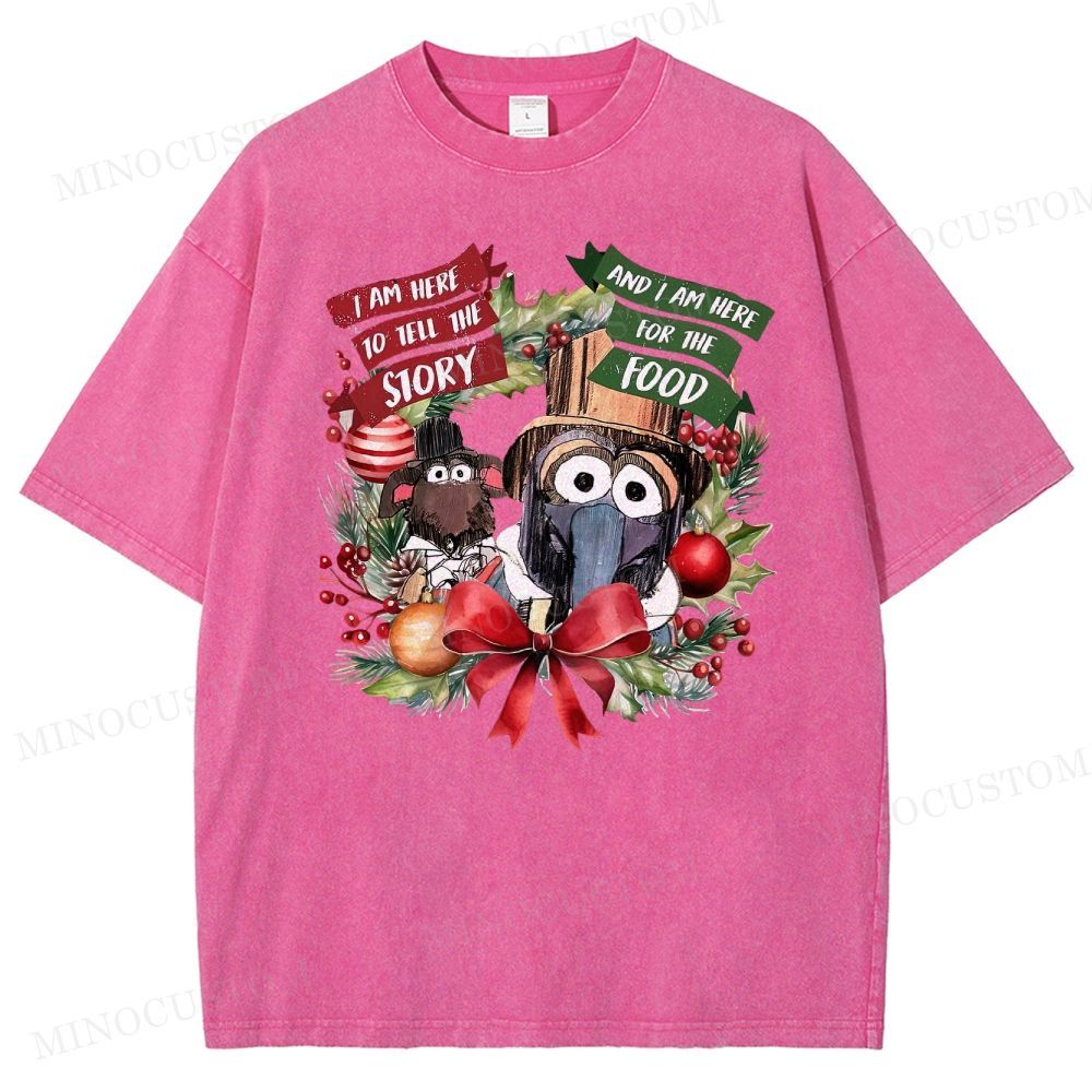 The Muppet Christmas Carol Holiday Musical Retro Graphic Washed T-Shirt