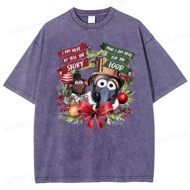 The Muppet Christmas Carol Holiday Musical Retro Graphic Washed T-Shirt