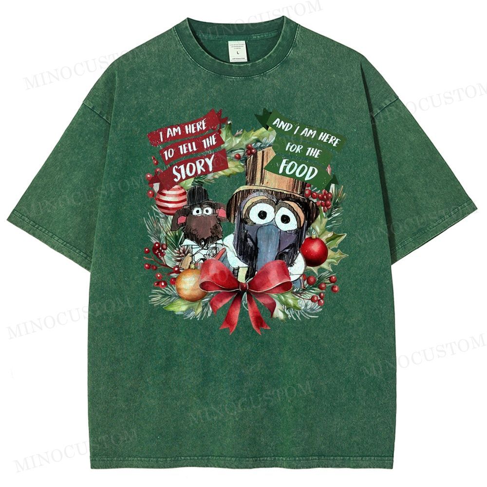 The Muppet Christmas Carol Holiday Musical Retro Graphic Washed T-Shirt