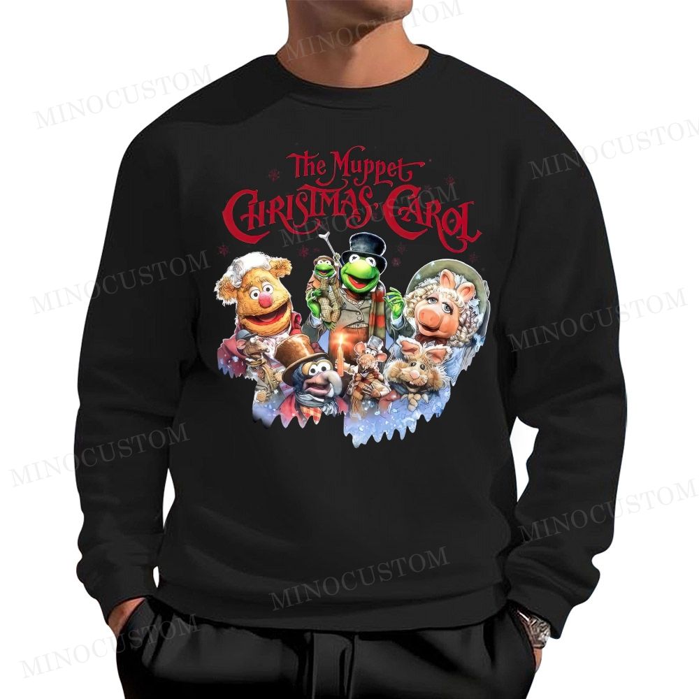 The Muppet Christmas Carol Holiday Musical Character Graphic Cotton Sweatshirts
