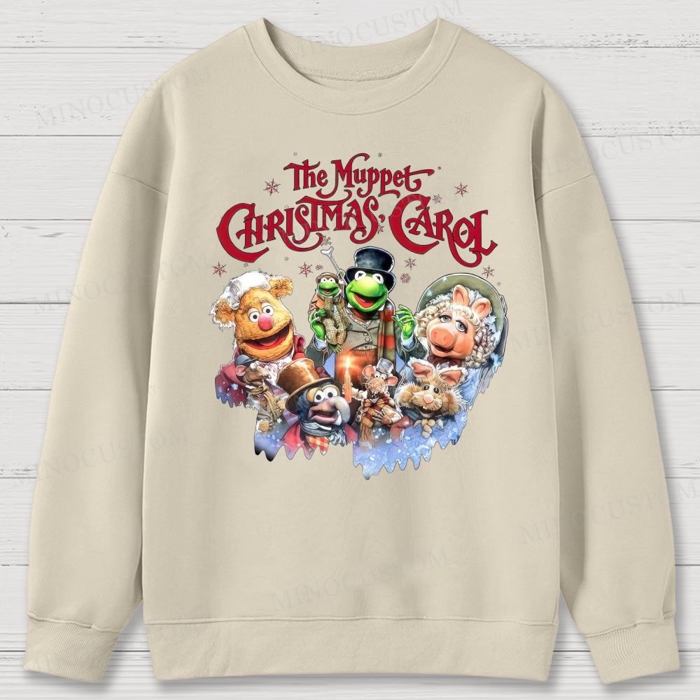 The Muppet Christmas Carol Holiday Musical Character Graphic Cotton Sweatshirts
