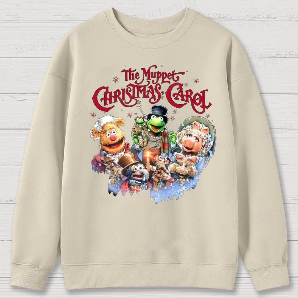 The Muppet Christmas Carol Holiday Musical Character Graphic Cotton Sweatshirts