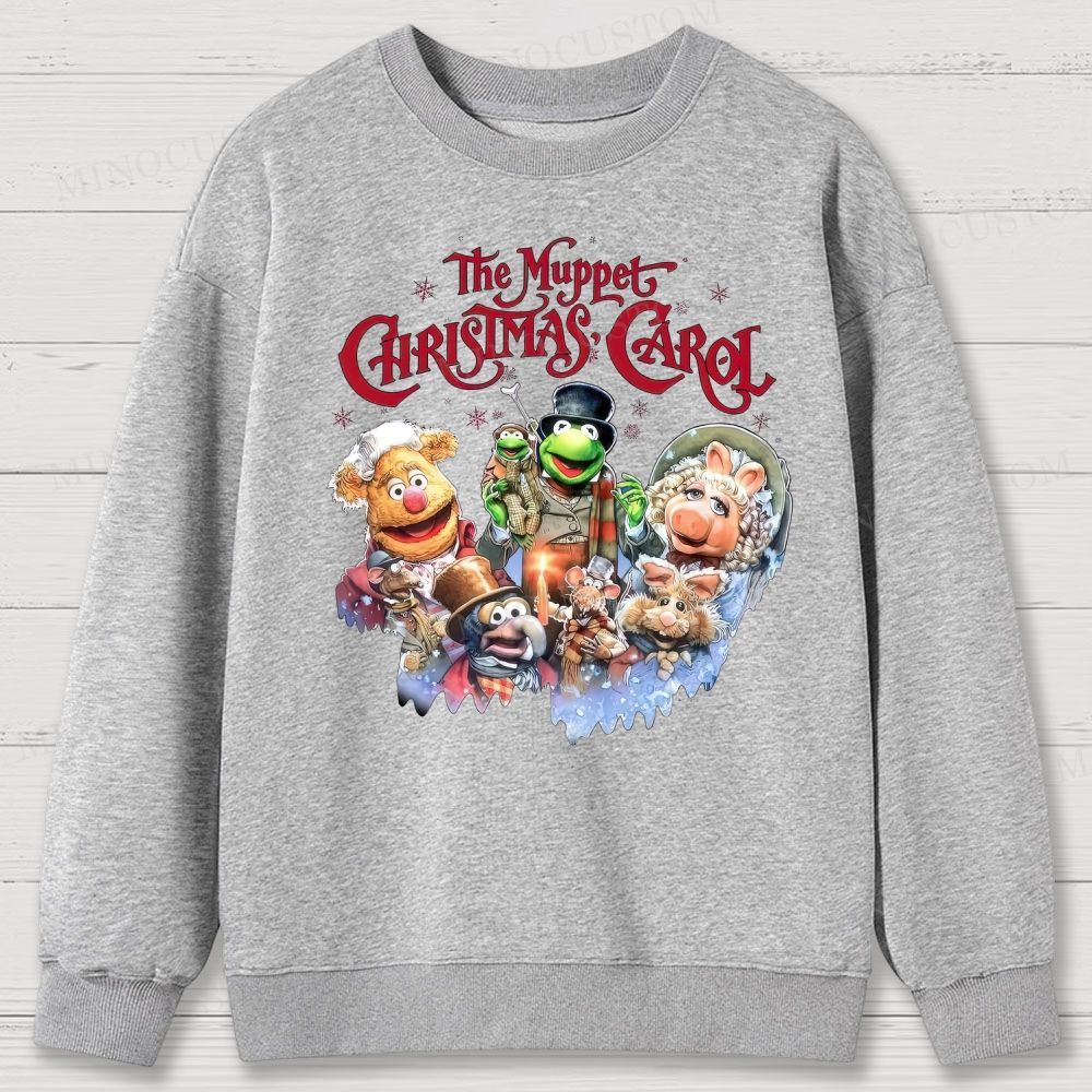 The Muppet Christmas Carol Holiday Musical Character Graphic Cotton Sweatshirts