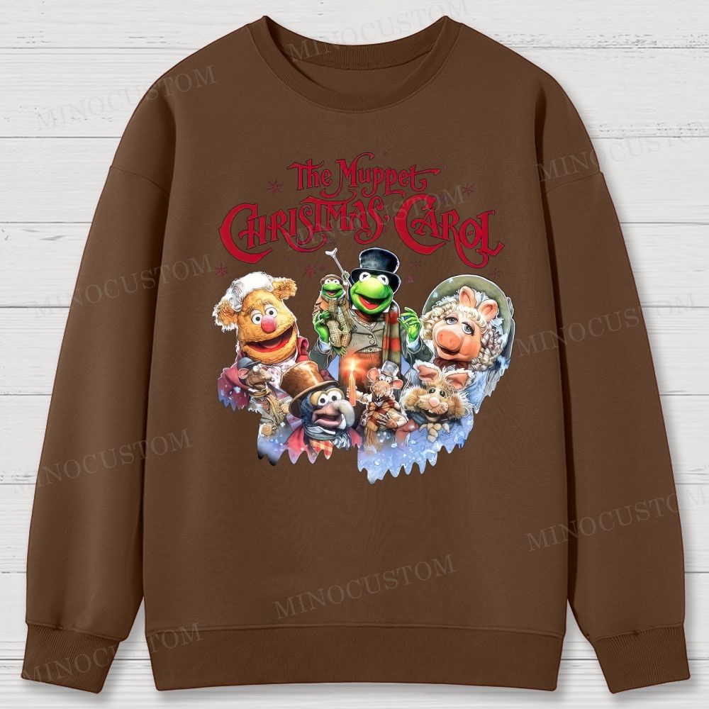 The Muppet Christmas Carol Holiday Musical Character Graphic Cotton Sweatshirts