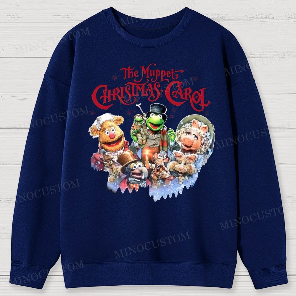 The Muppet Christmas Carol Holiday Musical Character Graphic Cotton Sweatshirts